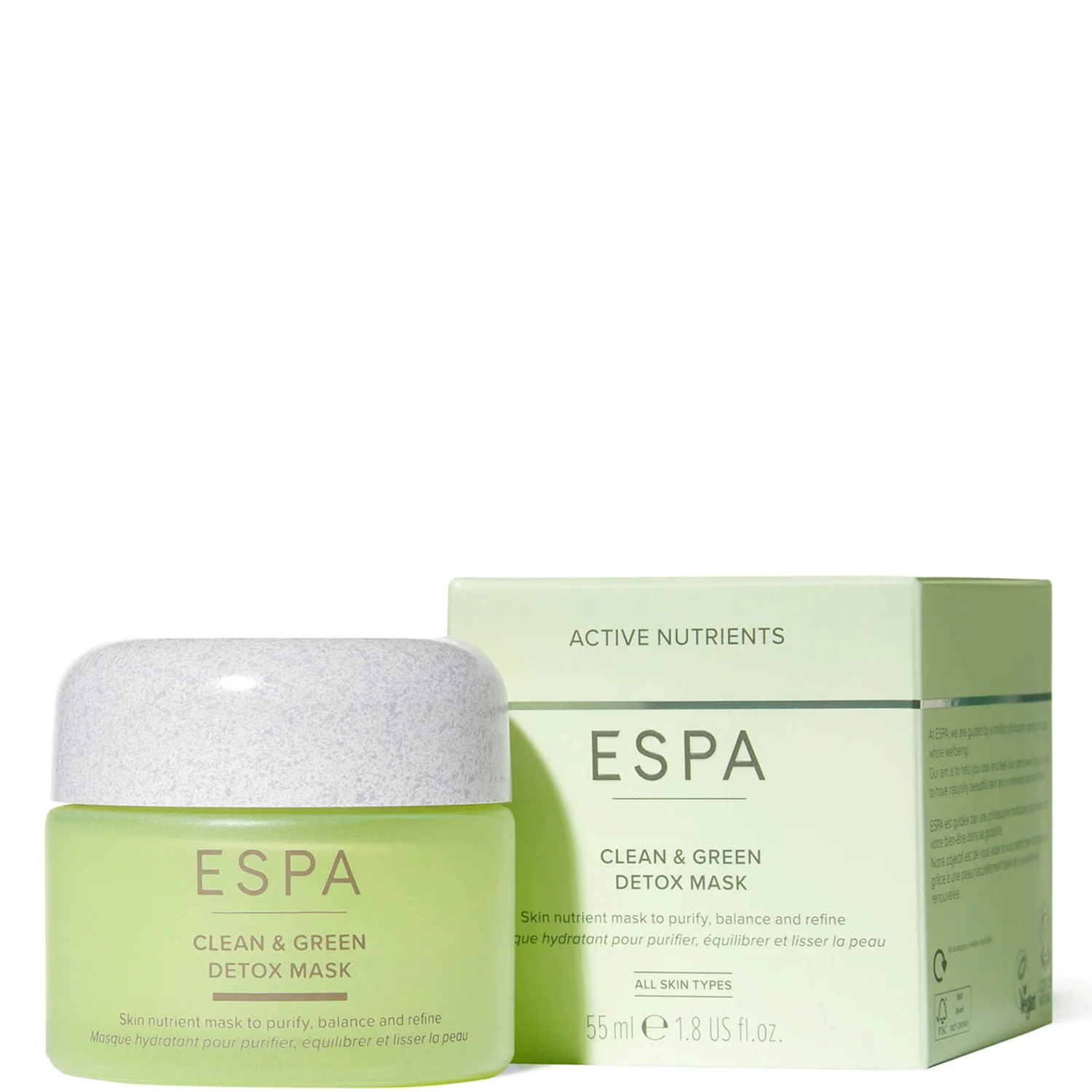 ESPA Clean And Green Detox Mask 55ml 2 ESPA Clean And Green Detox Mask 55ml - Image 2