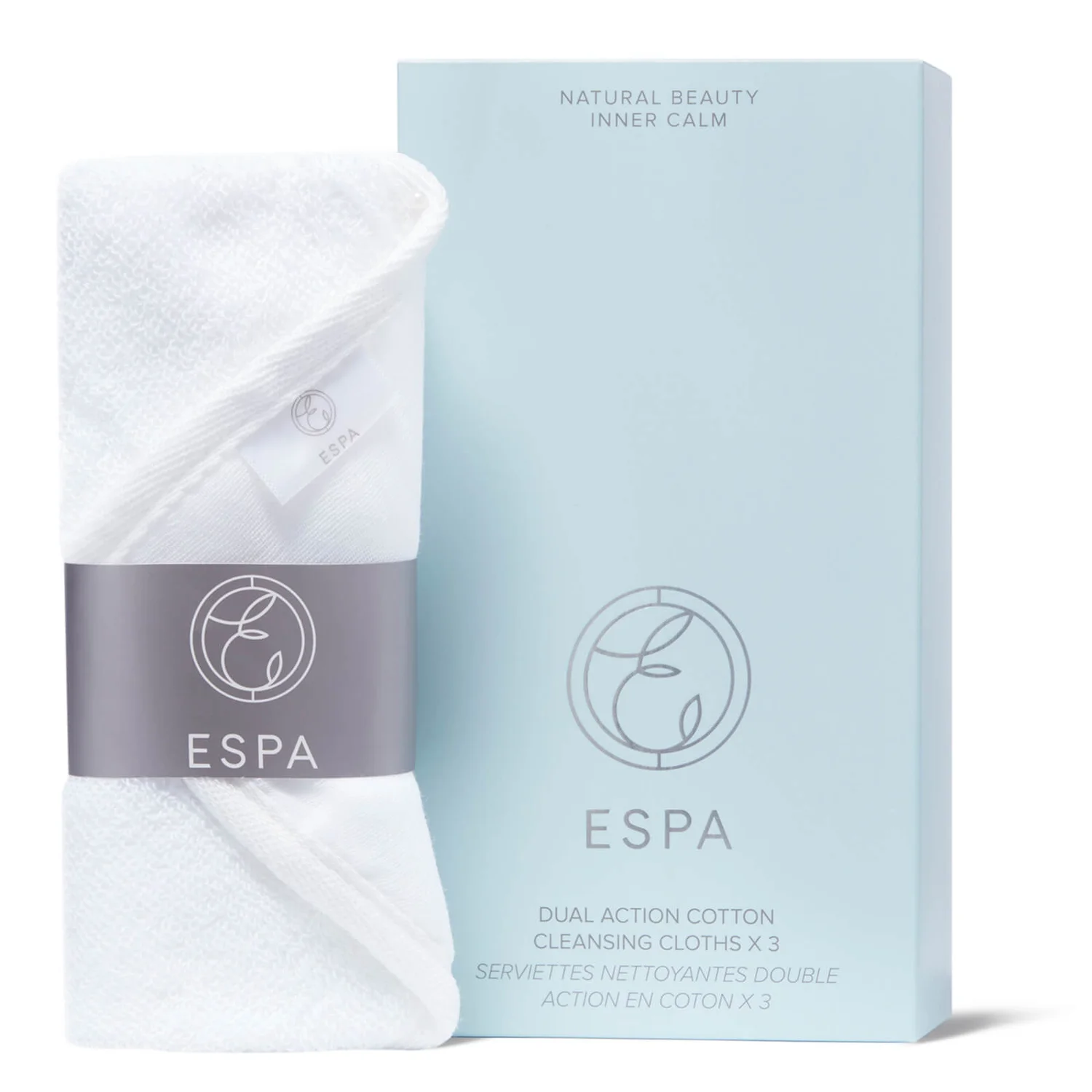 ESPA Dual Action Cotton Cleansing Cloths (Set Of 3) 1 ESPA Dual Action Cotton Cleansing Cloths (Set Of 3)