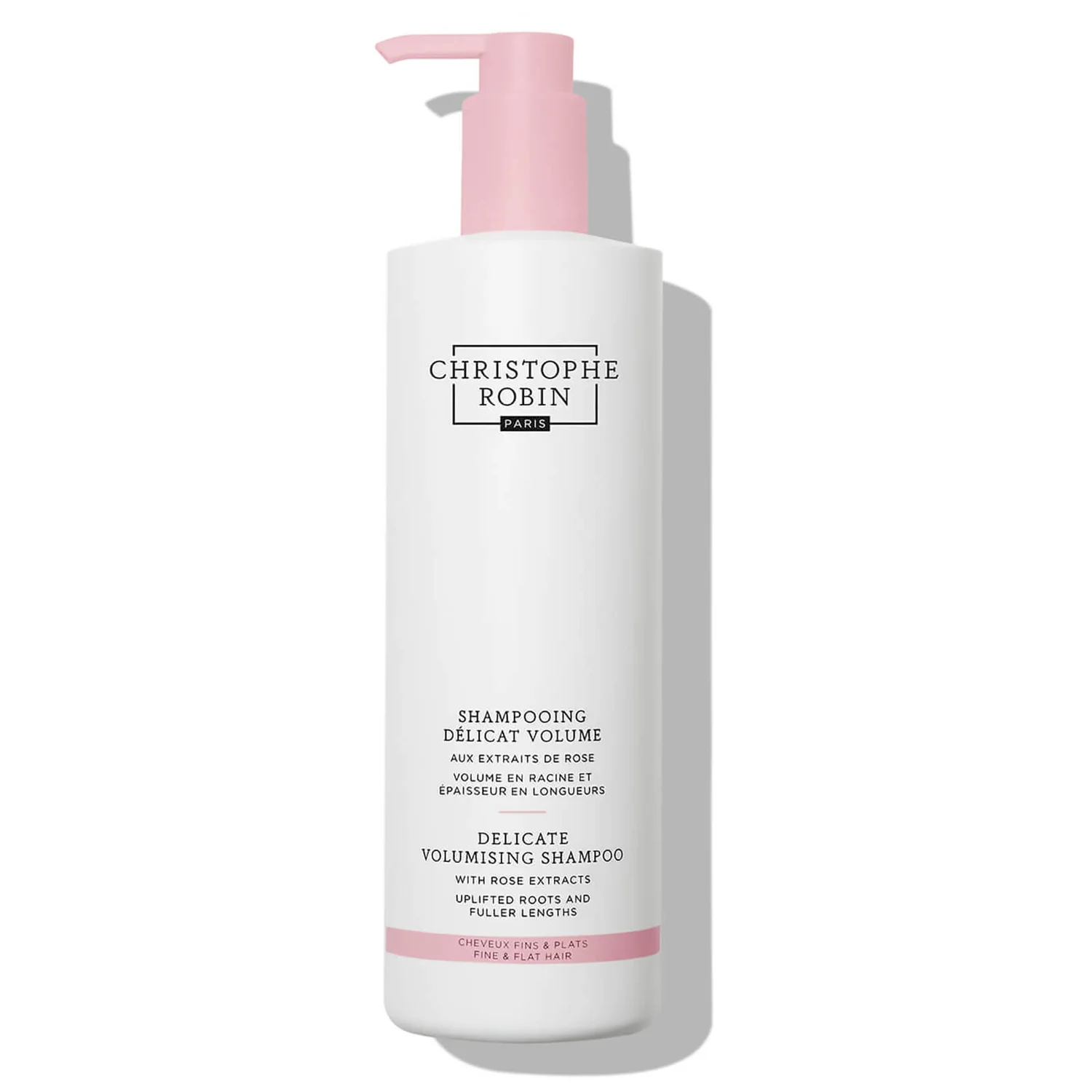 Christophe Robin Delicate Volumising Shampoo With Rose Extracts 500ml 1 Christophe Robin Delicate Volumising Shampoo With Rose Extracts 500ml