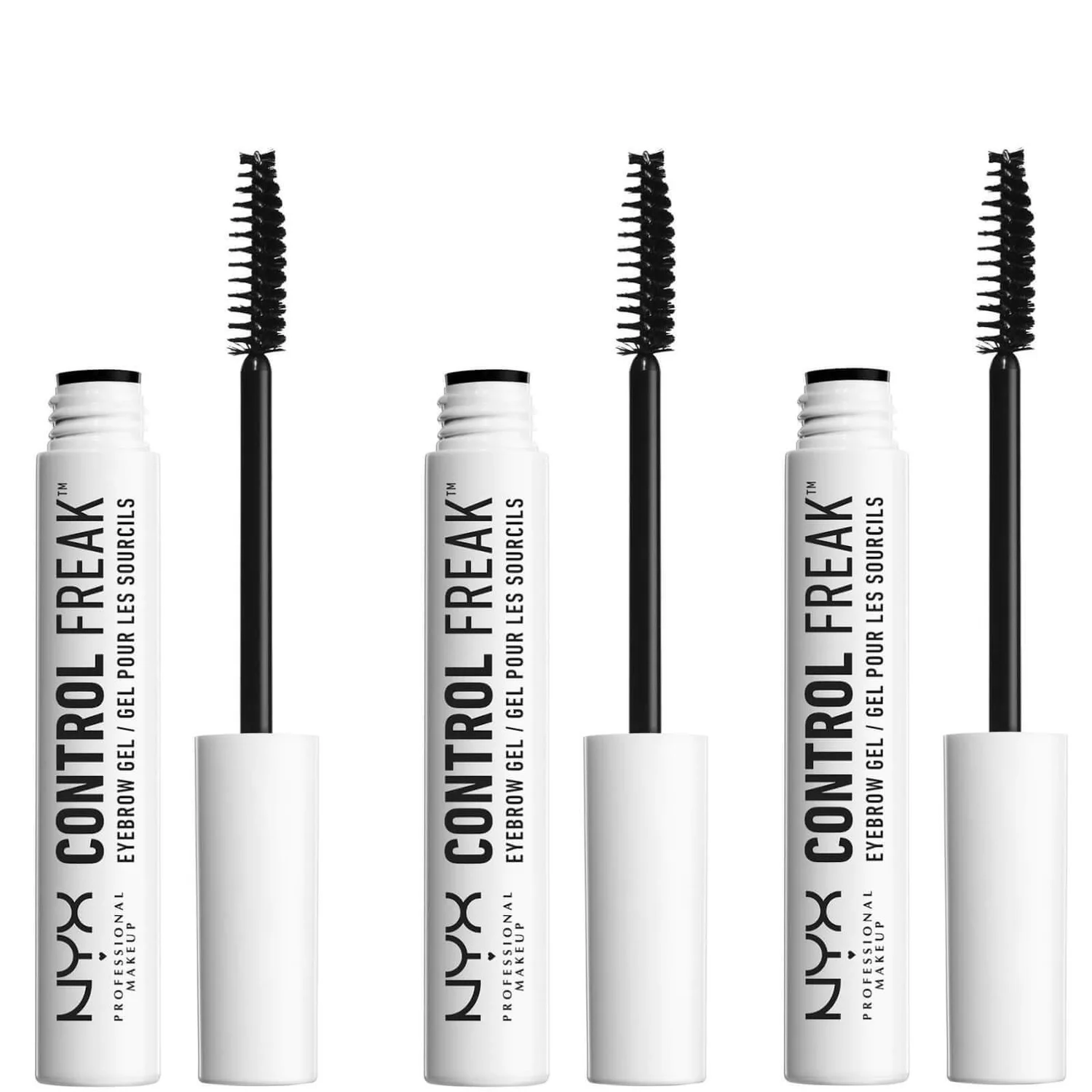 NYX Professional Makeup, Control Freak Clear Eyebrow Gel X 3 1 NYX Professional Makeup, Control Freak Clear Eyebrow Gel X 3