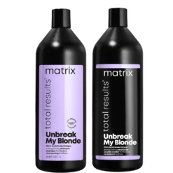 Matrix Total Results Unbreak My Blonde Shampoo And Conditioner 1000ml Duo For Chemically Over-Processed Hair